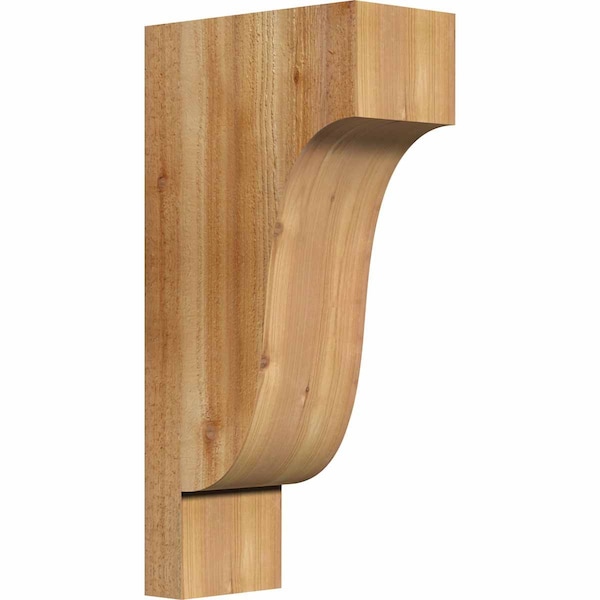 Ekena Millwork Newport Rough Sawn Corbel, Western Red Cedar, 6"W x 12"D x 24"H COR06X12X24NEW00RWR - main